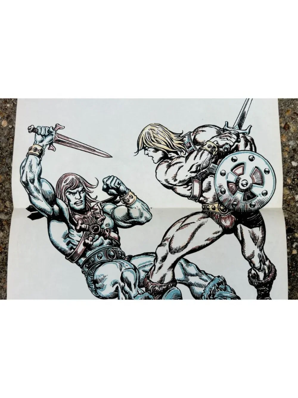 1982 Mattel He-Man Faker Masters Universe Water Reveal Promo Poster MOTU